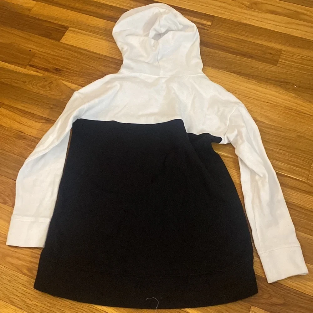 Justice Girl’s Black And White Strong Hoodie Size 8